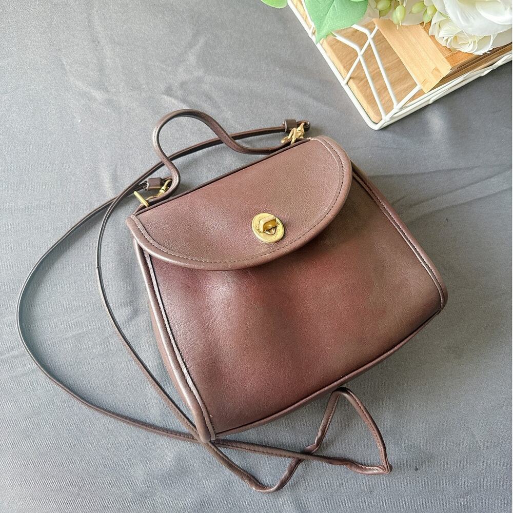 Coach Regina Brown Leather Crossbody Bag 9983 Rare